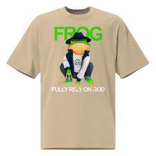 FULLY RELY ON GOD Oversized faded t-shirt